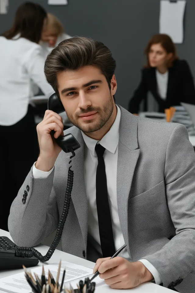 Consultor revisando portafolio financiero